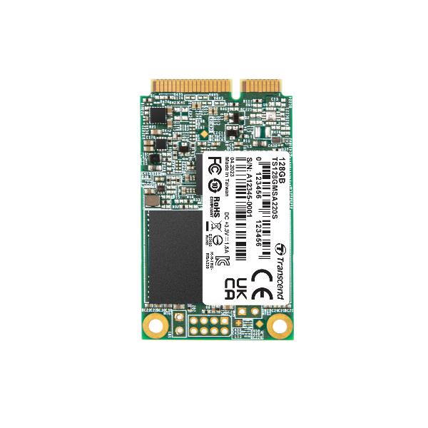 SSD Interno Transcend TS128GMSA220S mSATA 128GB SATA3 3D TLC - immagine 2