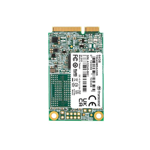 SSD Interno Transcend TS128GMSA220S mSATA 128GB SATA3 3D TLC - immagine 3