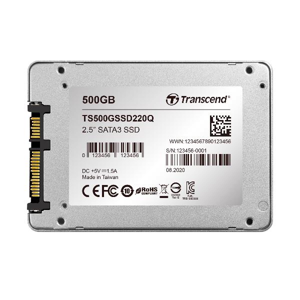 SSD Interno Transcend TS500GSSD220Q 2.5" 500GB SATA3 - immagine 4
