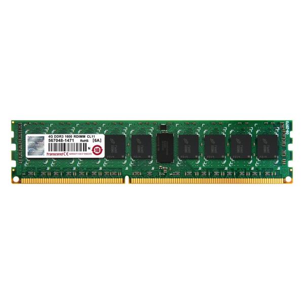 Modulo di Memoria RAM DDR3 4GB Transcend PC3-12800 1600MHz RDIMM - immagine 2