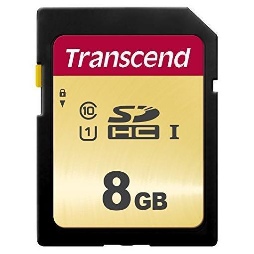 Memory Card SD Transcend TS8GSDC500S 8GB Classe 10 95MB/s - immagine 2