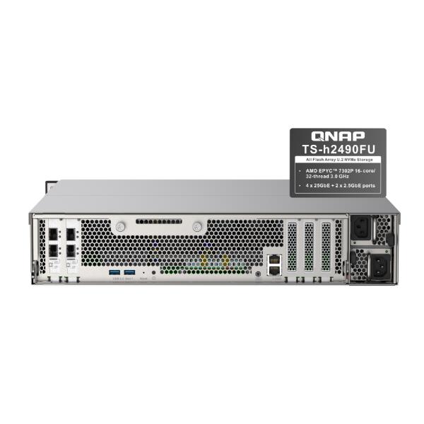 NAS Qnap TS-h2490FU-7232P-64G Rack 24 Bay SSD - immagine 4