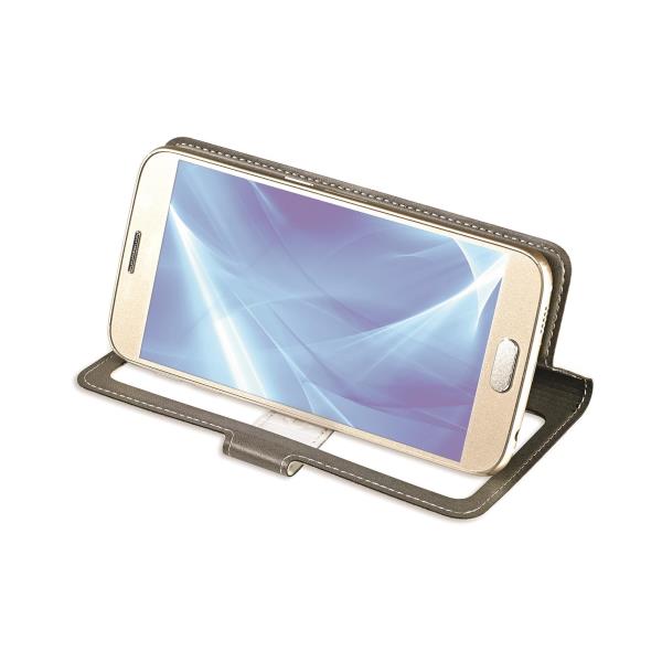 Custodia Smartphone Celly UNICA VIEW 4.5"-5.0" Similpelle Rosa - immagine 5