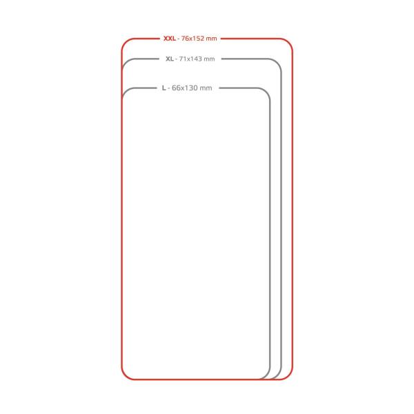 Custodia Smartphone Celly UNICA VIEW 5.0"-5.5" Similpelle Nero - immagine 2