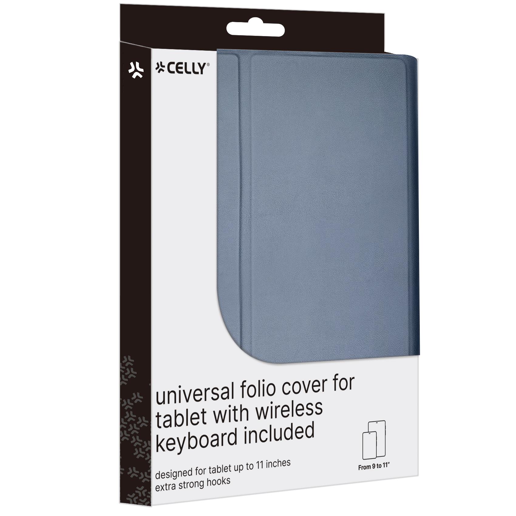 Custodia Tablet Universale Celly UNIKEYBTAB 9"-11" con Tastiera Wireless - immagine 4