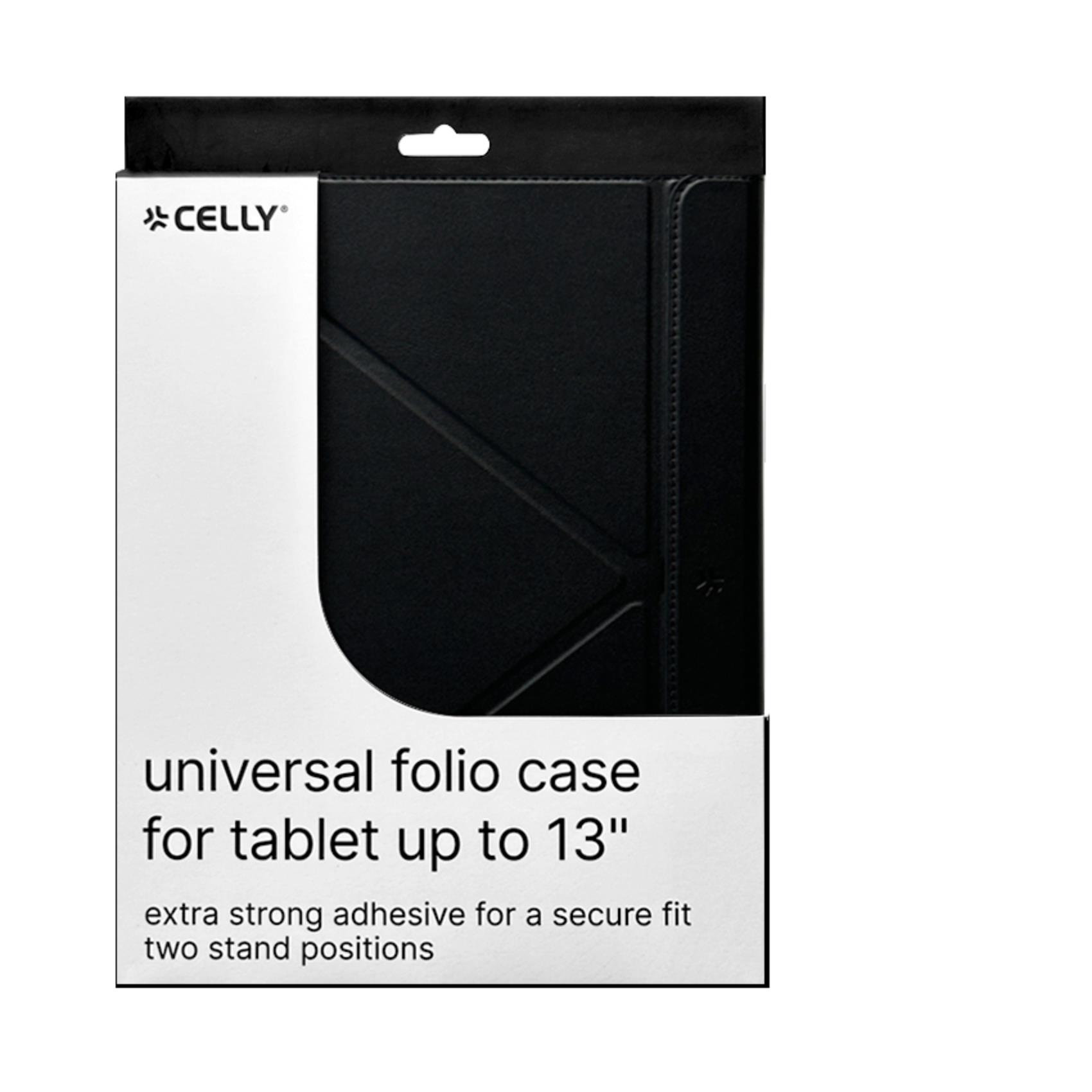 Custodia Tablet Celly UNISTICKT13 13" Universale Similpelle Nero - immagine 5