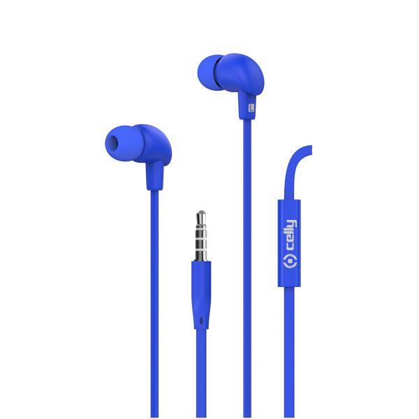 Auricolari Celly UP600 Jack 3.5mm Stereo con Microfono Blu - immagine 5