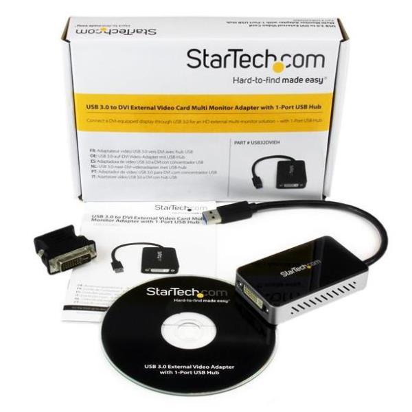 Docking Station Startech USB 3.0 a DVI Hub Porte Espansione Notebook - immagine 4