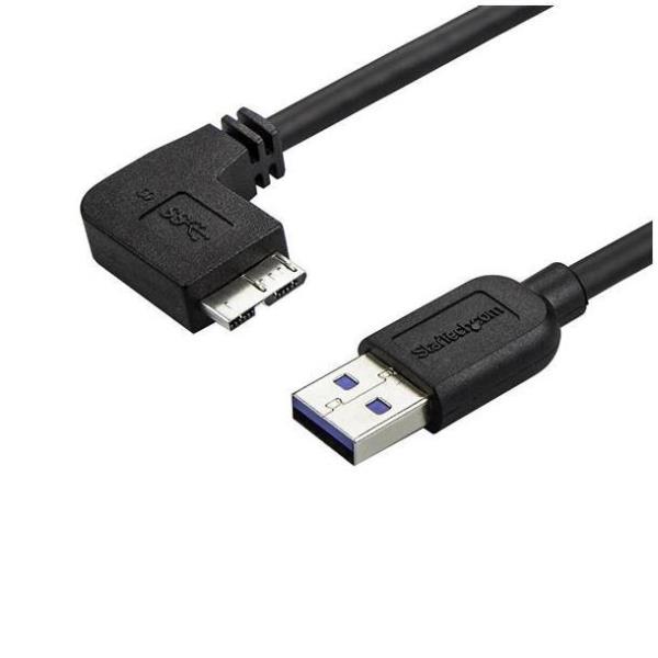Cavo USB 3.0 Startech Tipo A a Micro B Slim Angolato 1m - immagine 4