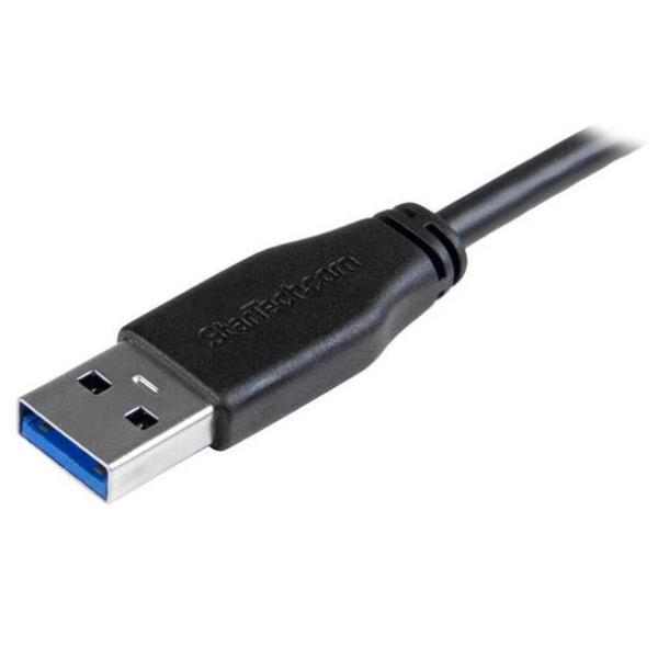 Cavo USB 3.0 Startech Tipo A a Micro B Slim Angolato 50cm - immagine 2