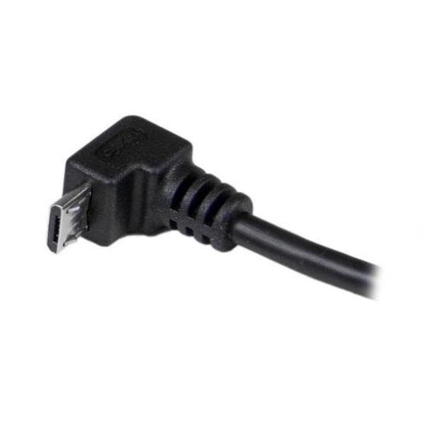 Cavo USB Startech A a Micro B Angolare 2 Metri Nero - immagine 5