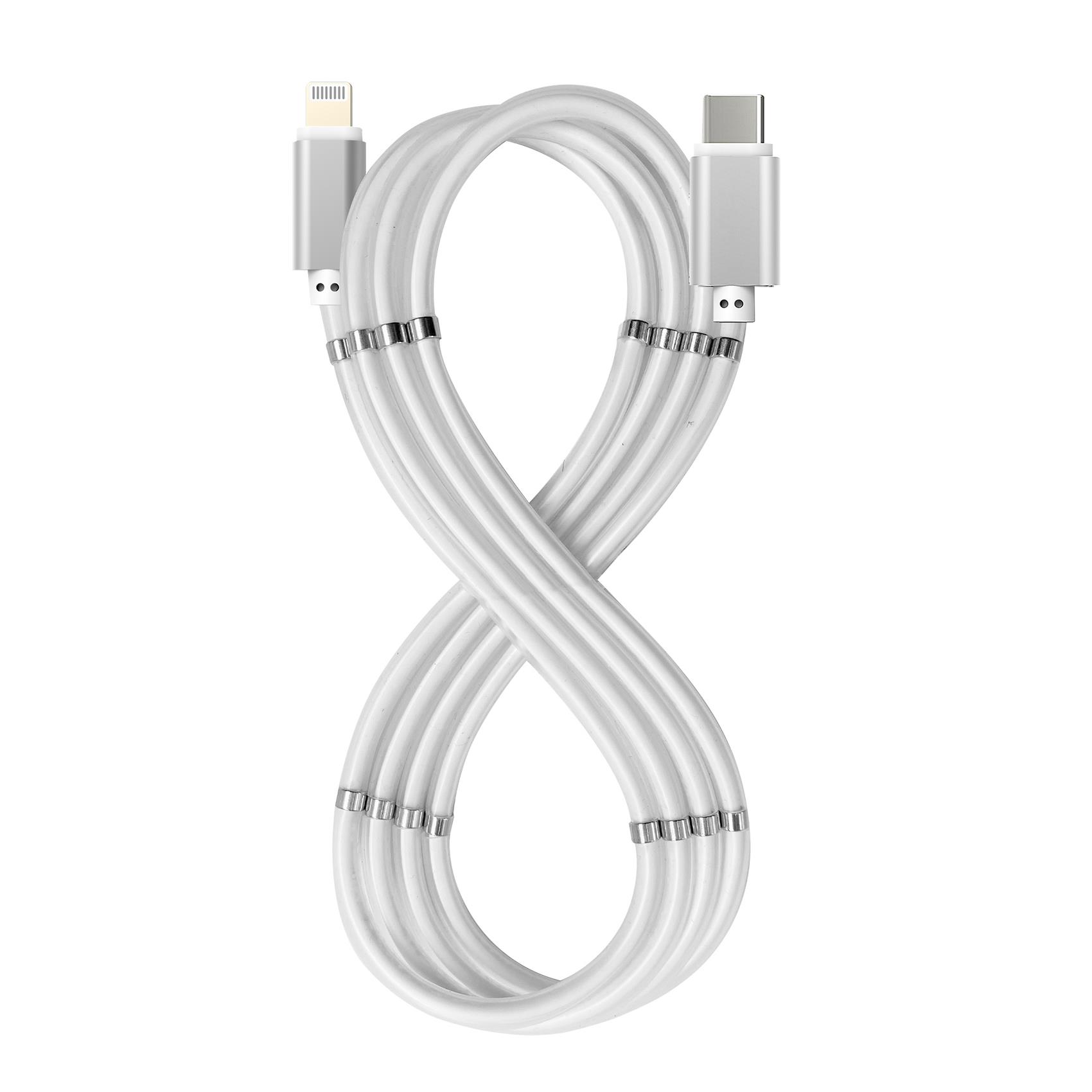 Cavo Magnetico USB-C to Lightning Celly 60W 1m Bianco - immagine 4