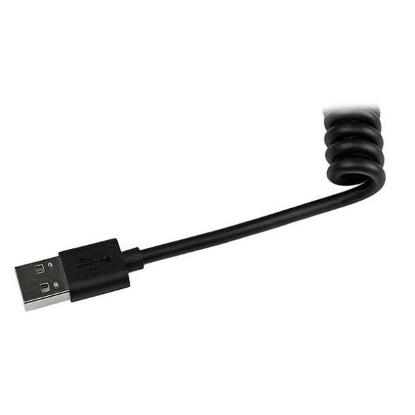 Cavo Lightning Startech a Spirale 60cm USB 2.0 Nero - immagine 3