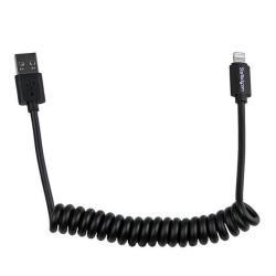 Cavo Lightning Startech a Spirale 60cm USB 2.0 Nero - immagine 8