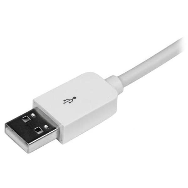 Cavo Lightning a USB Startech 8 Pin 3 Metri Bianco - immagine 2