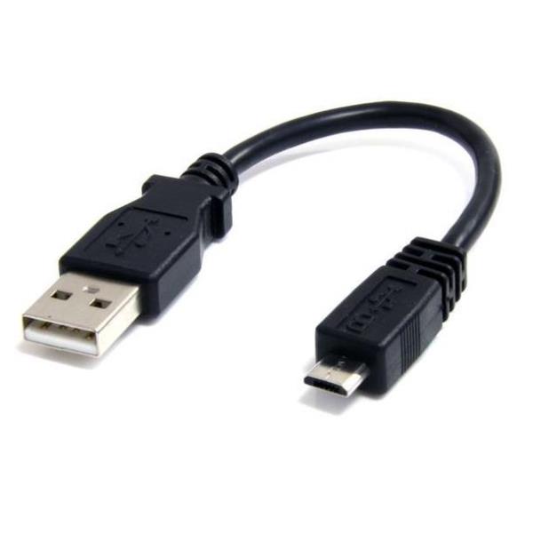 Cavo USB A a Micro USB Startech 15cm Nero - immagine 2