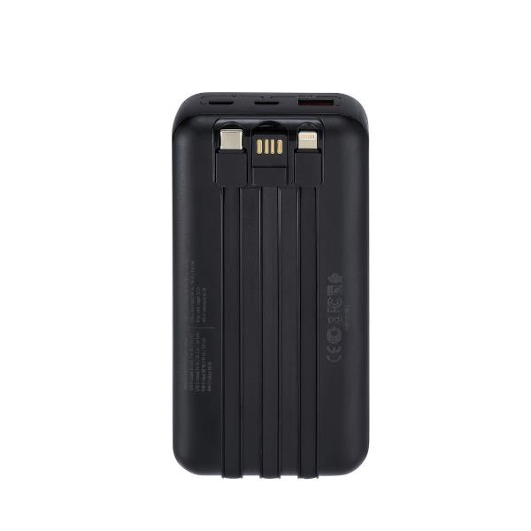 Power Bank Rivacase 20000 mAh 22.5W Fast Charge 3 Cavi Integrati - immagine 8