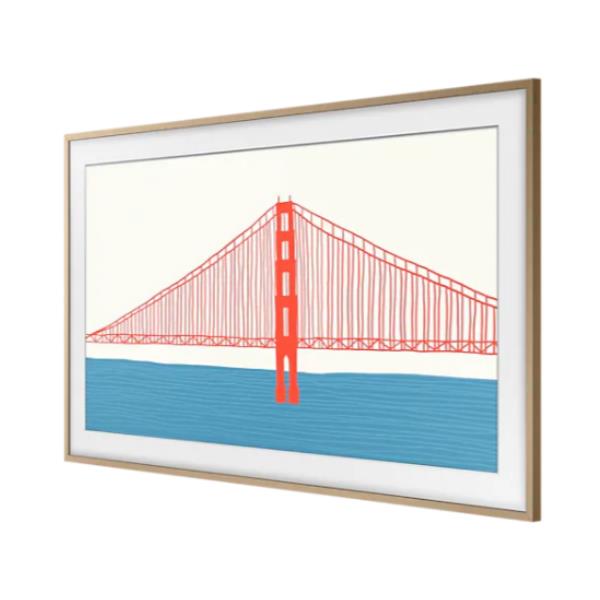 Cornice TV Samsung The Frame 50" Teak Legno Effetto - immagine 3
