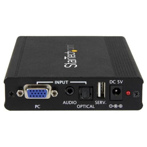 Adattatore VGA a HDMI Startech con Scaler 1920x1200 Nero - immagine 4