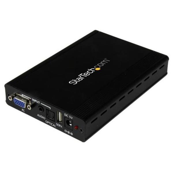 Adattatore VGA a HDMI Startech con Scaler 1920x1200 Nero - immagine 2