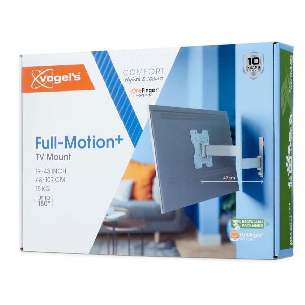 Staffa TV Vogels TVM 3243 Girevole Full-motion per TV fino a 43 - SKU: VOG3832431 - Immagine 8