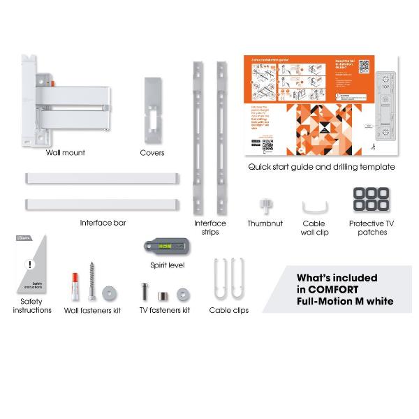 Staffa TV Vogels COMFORT TVM 3443 Girevole Full-Motion per TV 32-65 - SKU: VOG3834431 - Immagine 3