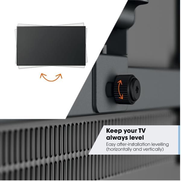 Staffa TV Vogels TVM 3663 Girevole Full-Motion per TV 40-77" OLED fino a 35kg - immagine 9