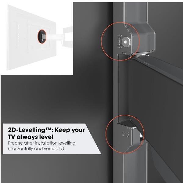 Staffa TV Vogels ELITE TVM 5445 3 Snodi per Schermi 32-65" fino a 35kg - immagine 2