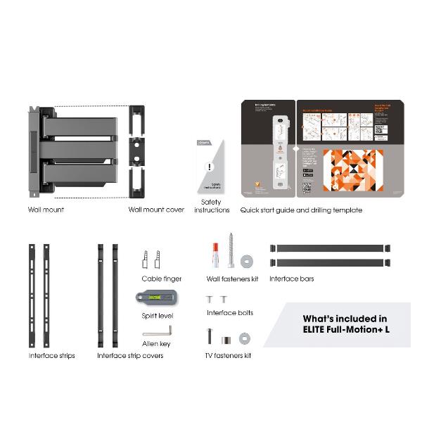 Staffa TV Vogels ELITE TVM 5645 3 Snodi per TV 40-77" fino a 45kg - immagine 3
