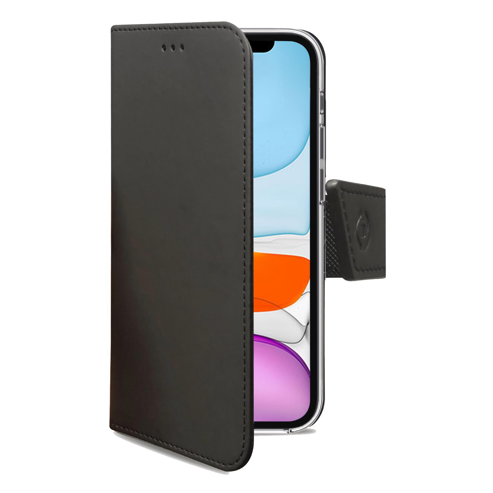 Custodia Celly Wally per iPhone 11 in Similpelle Nero - immagine 2