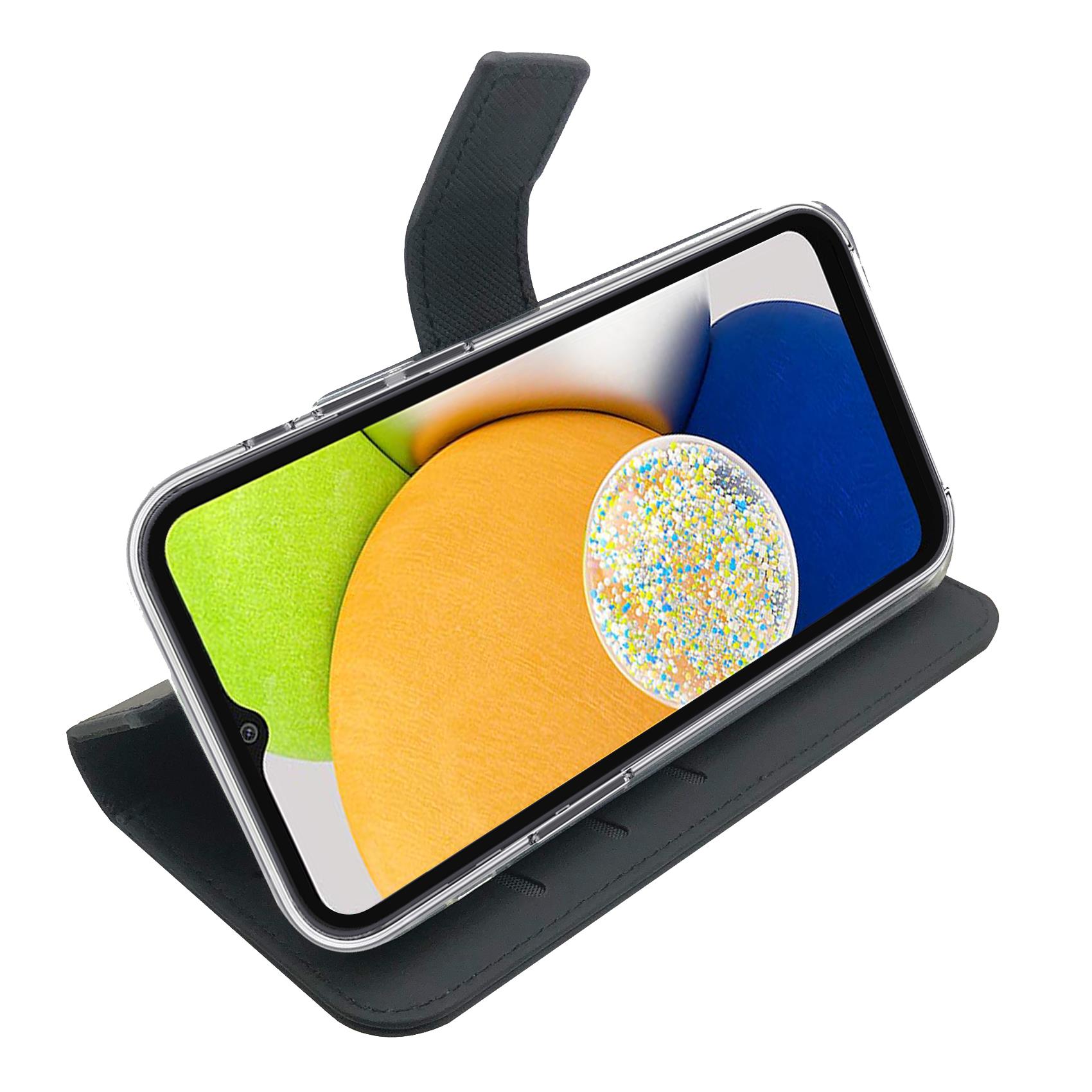 Custodia Celly Wally per Samsung Galaxy A03 in Similpelle Nero - immagine 7