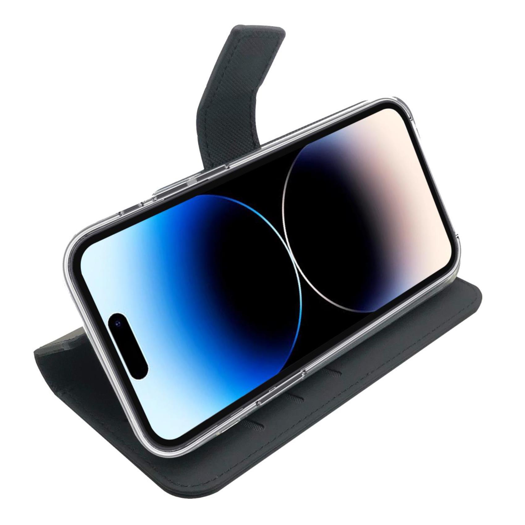 Custodia Smartphone Celly Wally per iPhone 14 Pro in Similpelle Nero - immagine 4