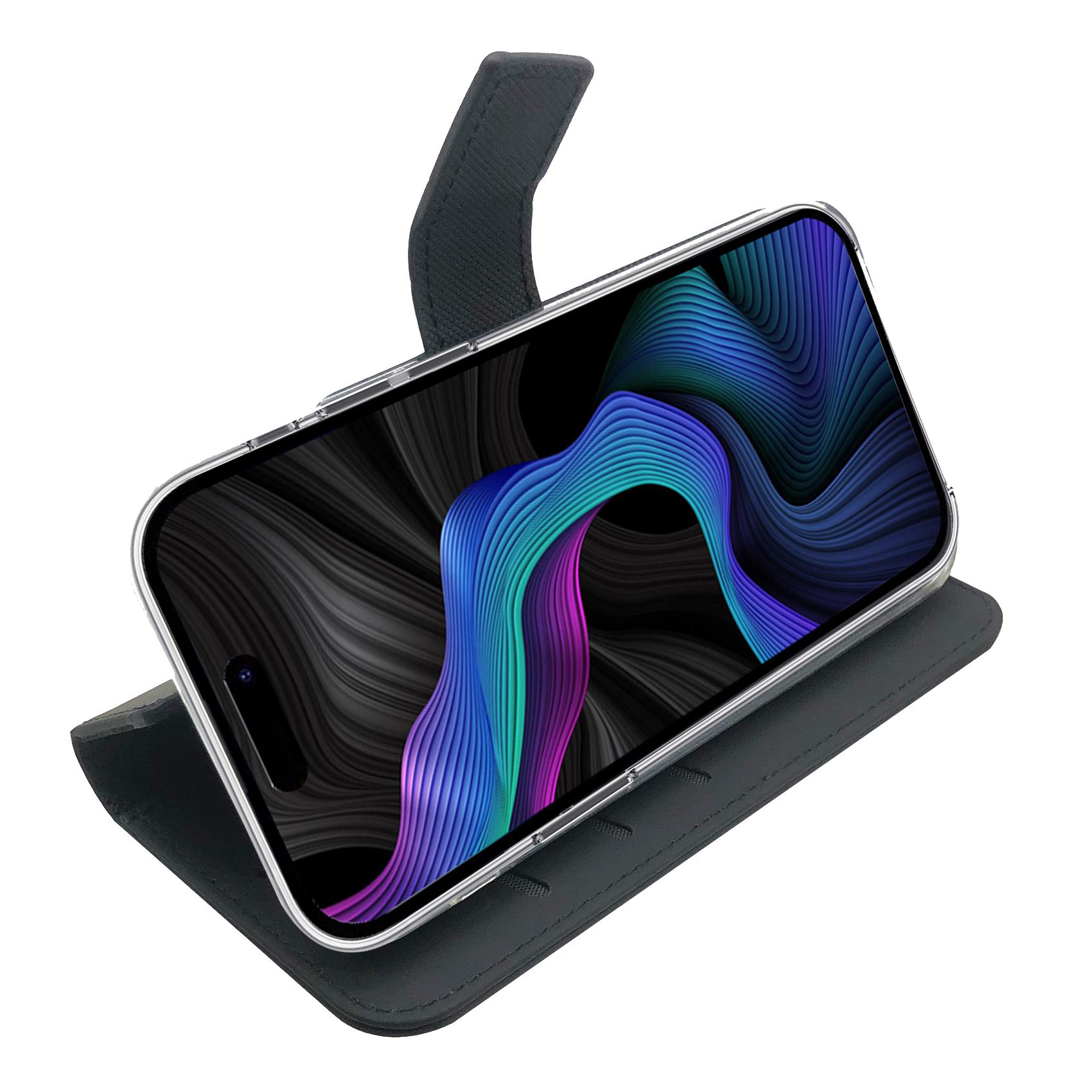 Custodia Smartphone Samsung Galaxy S23 FE Celly Wally Similpelle Nero - immagine 3