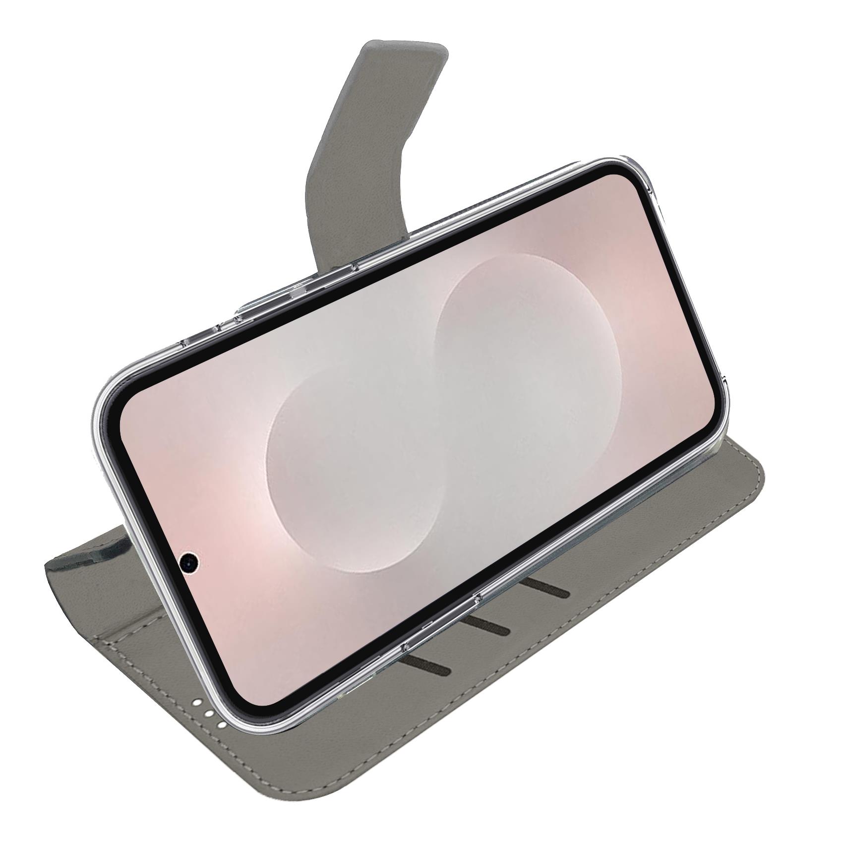 Custodia Smartphone Celly Wally per Samsung Galaxy S25 Edge in Similpelle Nera - immagine 4