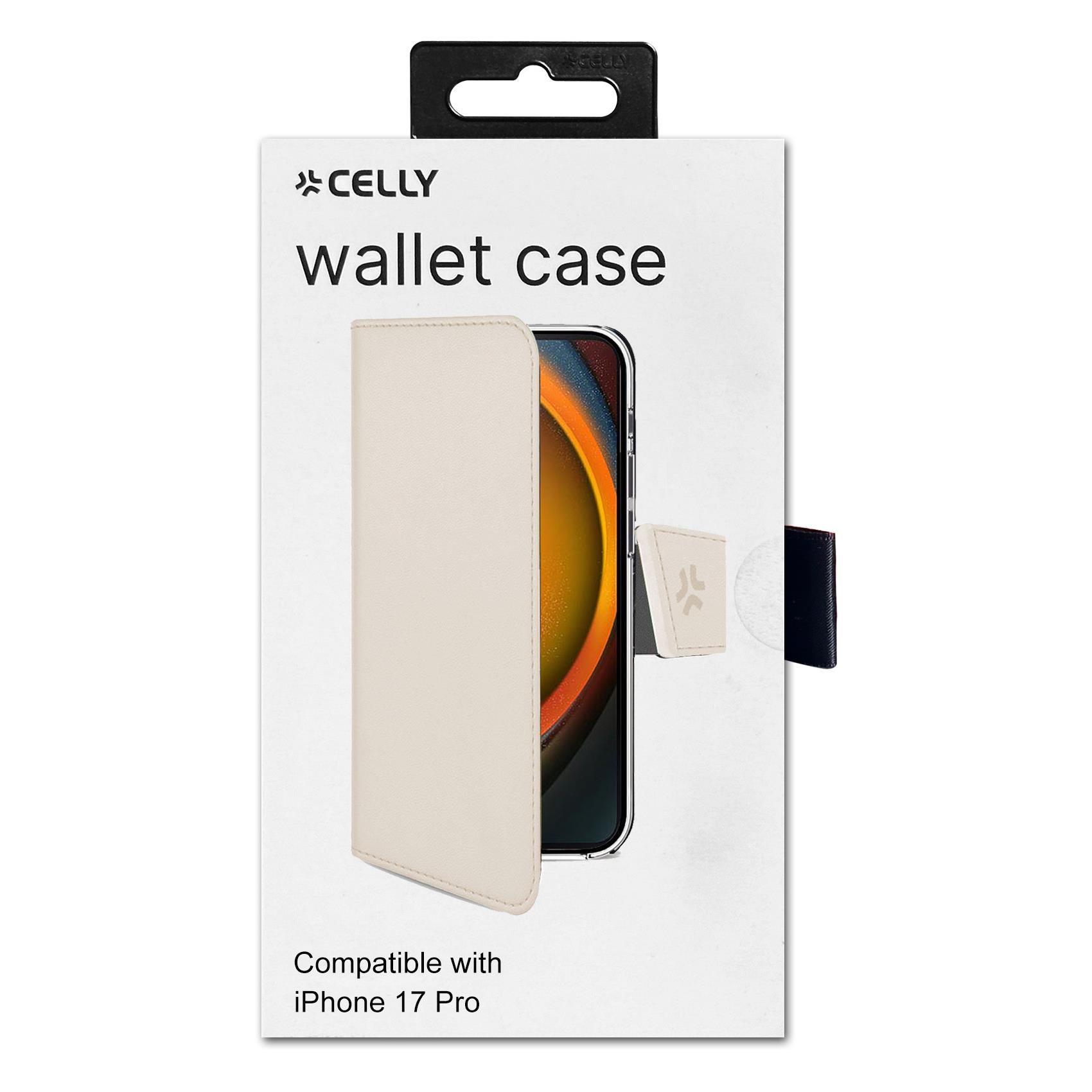 Custodia Smartphone Celly Wally per iPhone 17 Pro in Similpelle Sabbia - immagine 3