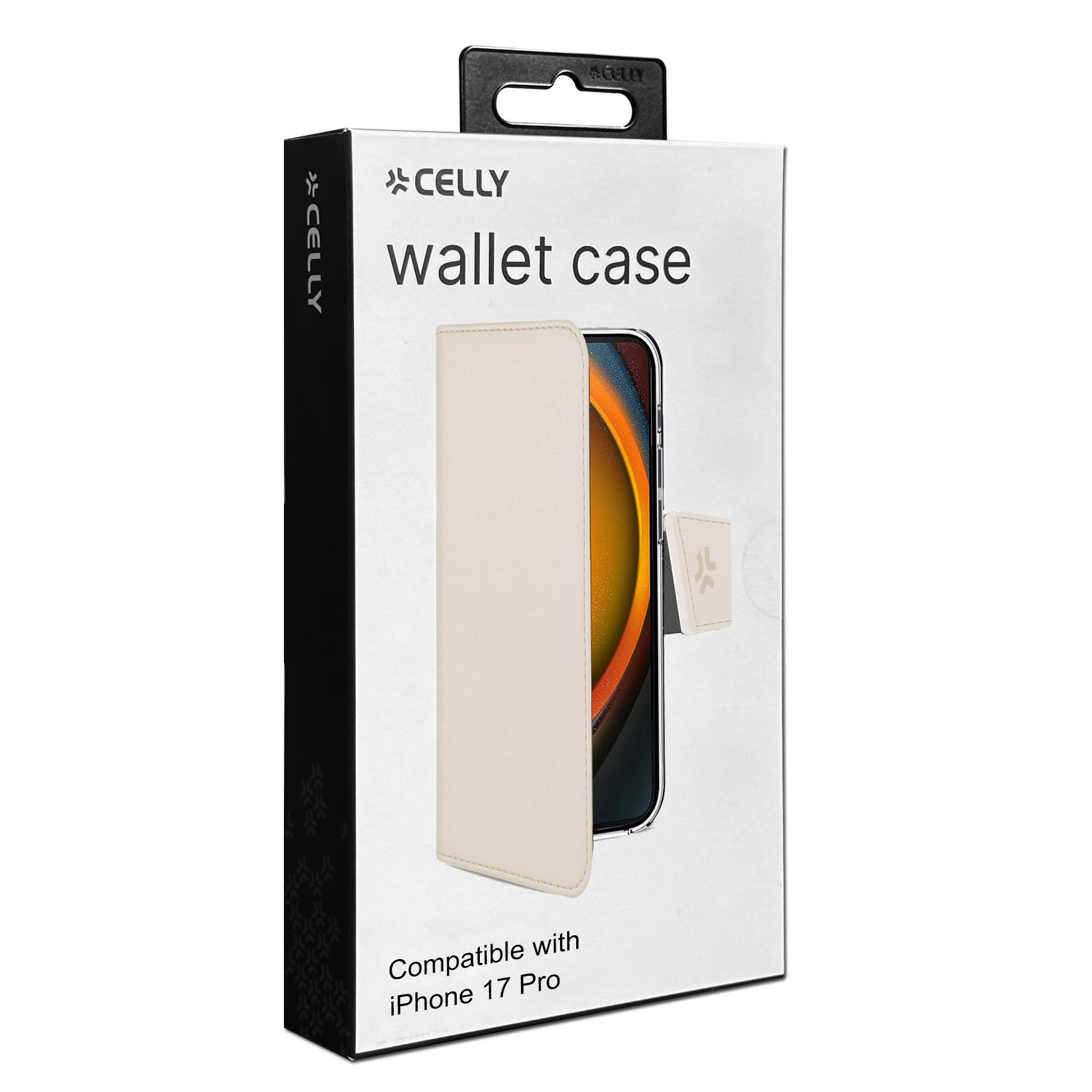 Custodia Smartphone Celly Wally per iPhone 17 Pro in Similpelle Sabbia - immagine 4