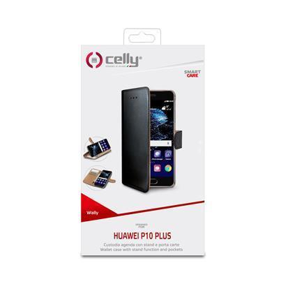 Custodia Smartphone Celly Wally per Huawei P10 Plus in Similpelle Nero - immagine 2