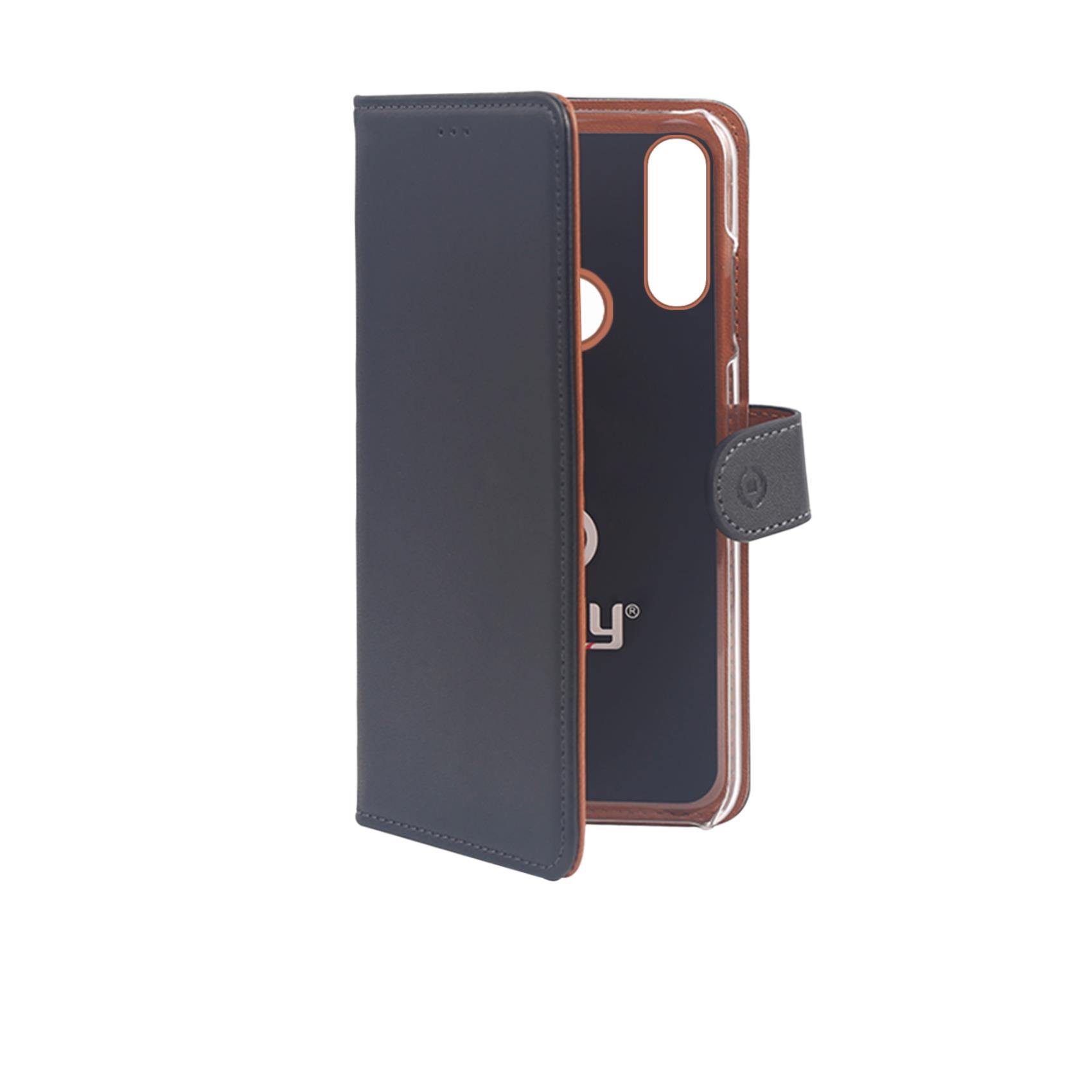Custodia Smartphone Celly Wally per Samsung Galaxy A60 e M40 in Similpelle Nera - immagine 5