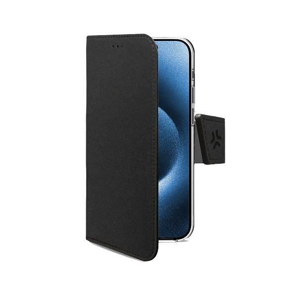 Custodia Celly WallyMag per iPhone 17 Pro in Similpelle Nera - immagine 2