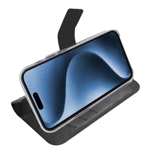 Custodia Celly WallyMag per iPhone 17 Pro in Similpelle Nera - immagine 6