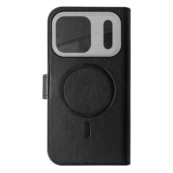 Custodia Celly WallyMag per iPhone 17 Pro Max in Similpelle Nera - immagine 7