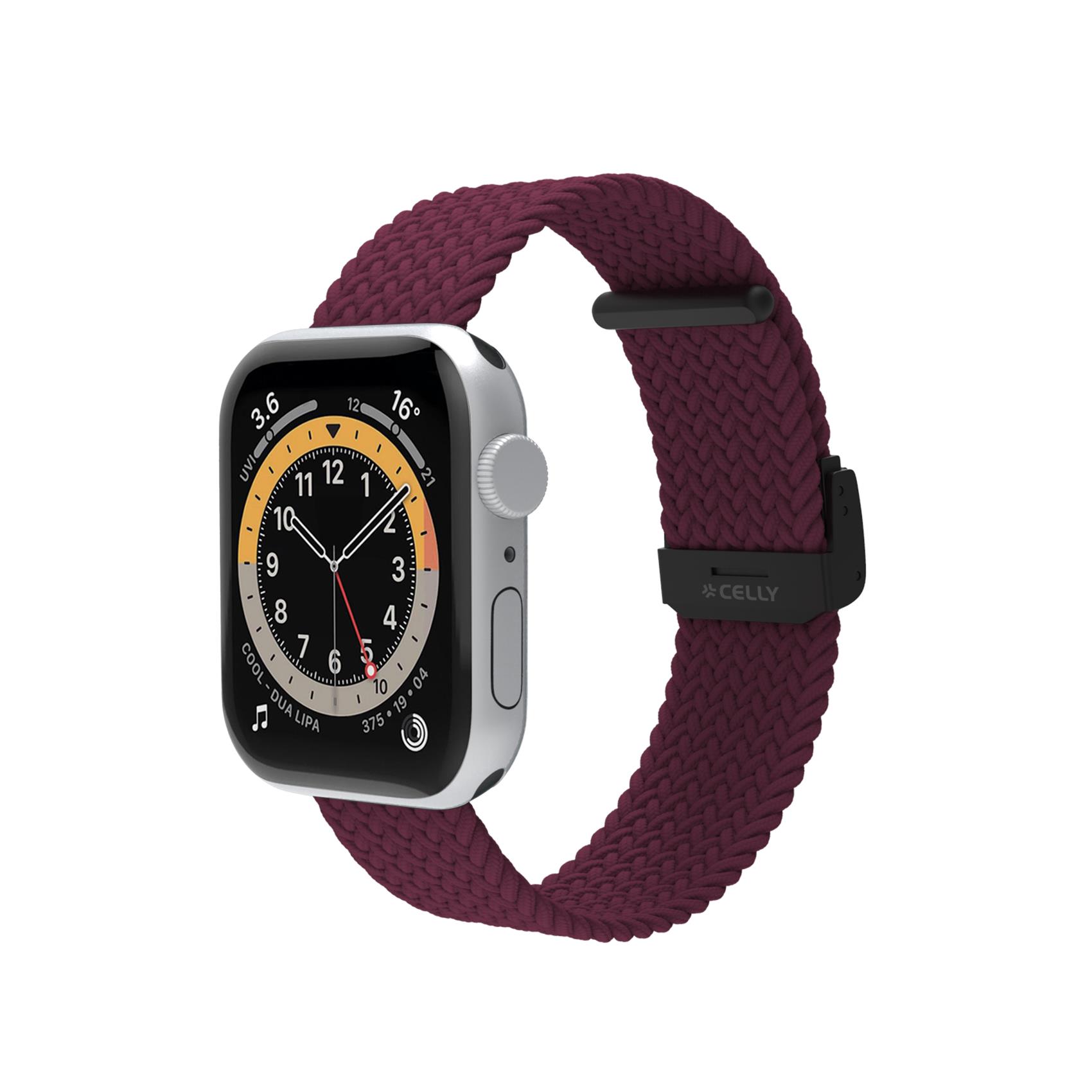 Cinturino Smartwatch Celly WBANDBRAIDED per Apple Watch 42/44/45mm Viola - immagine 2