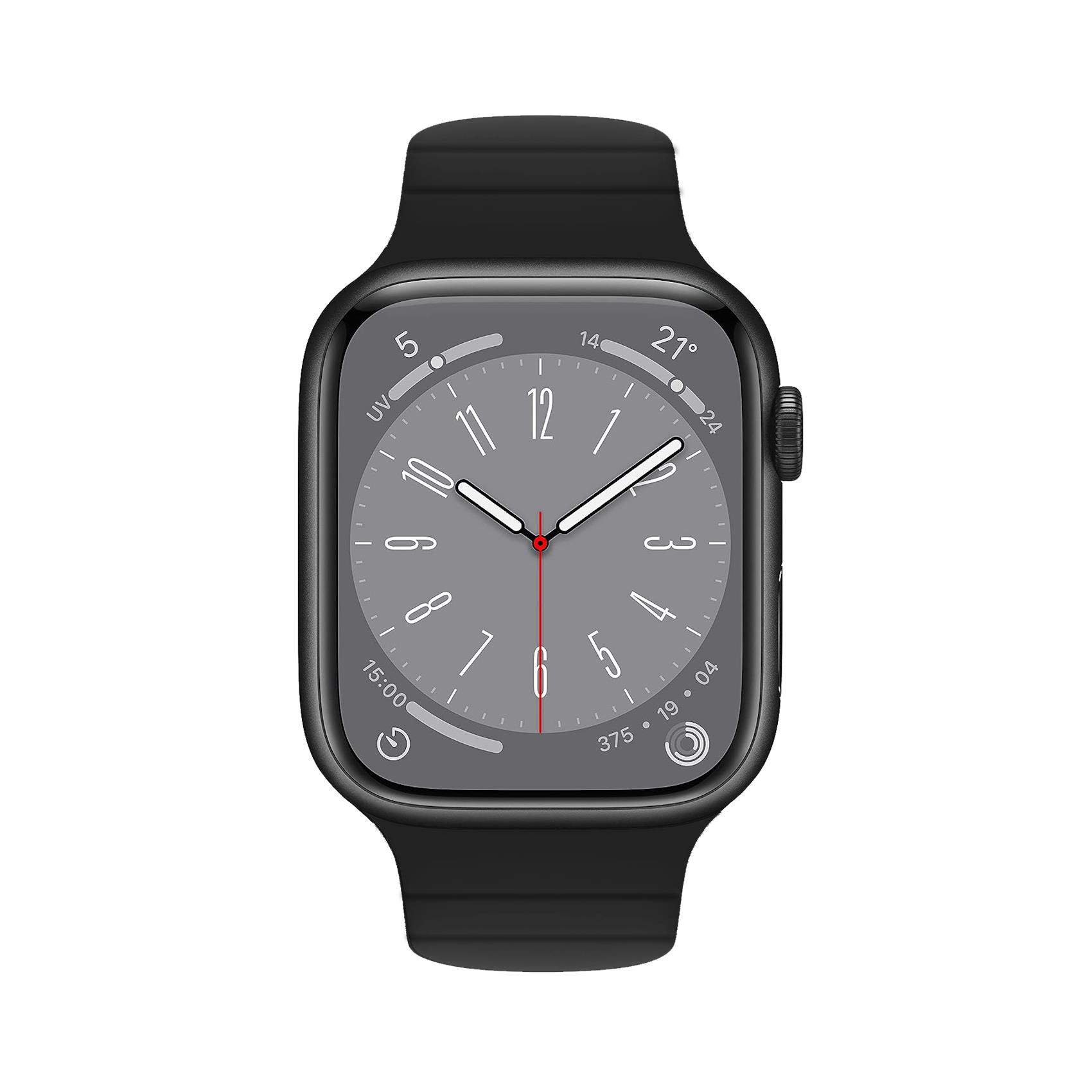 Cinturino Celly WBANDMAG per Apple Watch 42/44/45mm Silicona Nero/Arancione - immagine 2