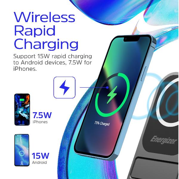 Power Bank Energizer Wireless Magnetic Tray Charger 10000mAh - immagine 8