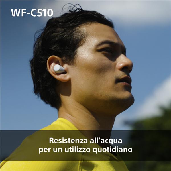 Auricolari Wireless Sony WF-C510 Bianchi con Microfono e Controllo Volume - immagine 15
