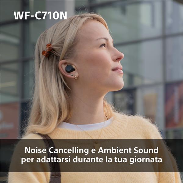 Auricolari Wireless Sony WF-C710N Noise Cancelling Nero - immagine 2