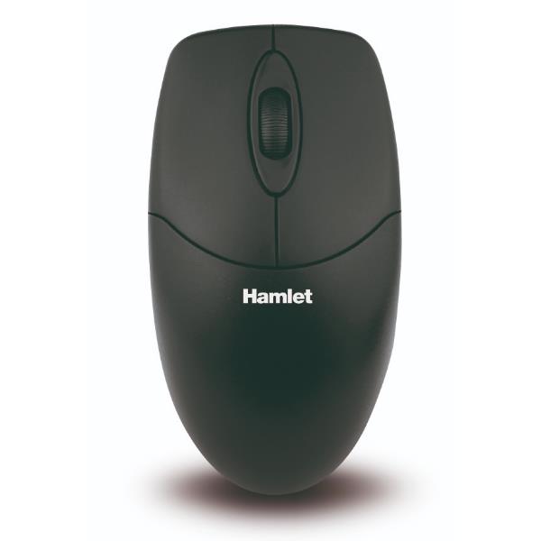 Mouse Ottico Hamlet XMICEU2 USB 3 Tasti 1000dpi Nero - immagine 5