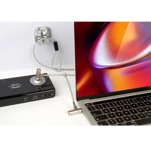 Piastra per Cavo Sicurezza Portatile Hamlet XNBLOCKRING Acciaio Rinforzato - immagine 3