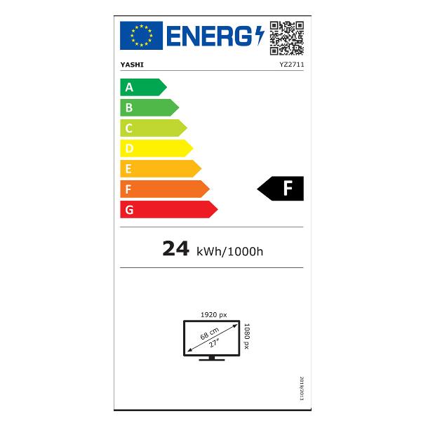 Monitor Yashi Pioneer S1 27" IPS Full HD HDMI Type-C Bianco - immagine 2