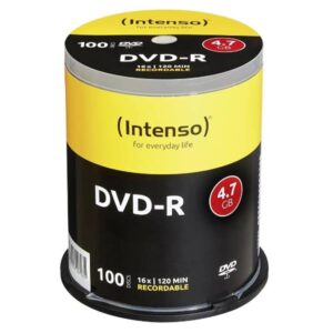DVD-R Intenso 4.7GB 16X Spindle 100 Pezzi